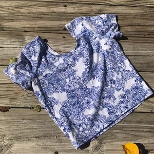 American Apparel Floral Crop Top